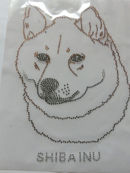 Akita SHIBA INU Akita Hund Strass Bügelbild Hundeschule Hundezucht Hundesofa Hundemantel Hundeleine