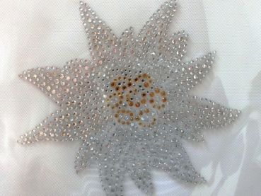 XXL Edelweiß Trachten Strass Hotfix Bügelbild Shirt Oktoberfest Wiesn DirndlXXL Edelweiß Trachten Strass Hotfix Bügelbild Shirt Oktoberfest Wiesn Dirndl