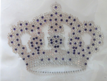 Traumhafte Hotfix Krone Strass Bügelbild Hotglue für Shirt Jacke Bluse.......