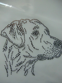 Rhodesian Ridgeback Hund Hundeschule Strass Hotfix Hotglue Bügelbild Bügelmotiv