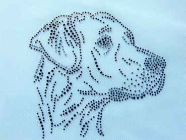 Rhodesian Ridgeback Hund Hundeschule Strass Hotfix Hotglue Bügelbild Bügelmotiv