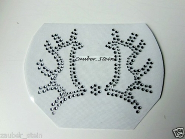 Brandzeichen TRAKEHNER Schabracke Hotfix Hotglue Strass