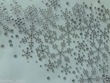 Preview: Stern Eiskristall Schneeflocke Strass Hotfix Bügelbild Schiebevorhang Stuhlhusse