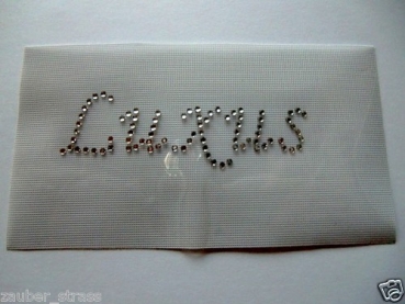 Luxus Schriftzug Hotglue Hotfix Bügelbild