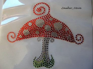 Pilz Strass HOTFIX HOTGLUE Bügelbild Applikation