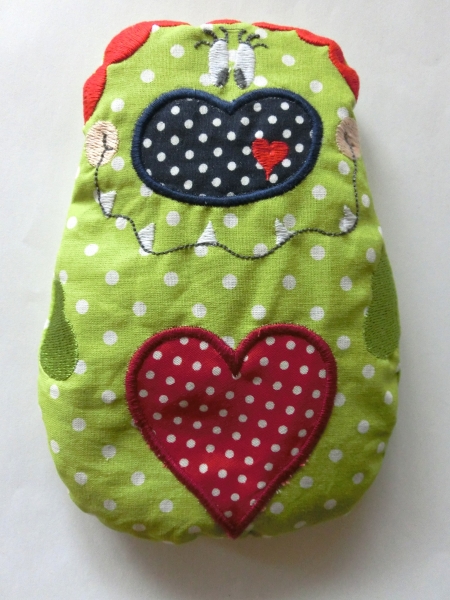 ♥ Knudie Herz Körnerkissen Wärmekissen Dinkel von Lüttentüddel