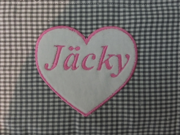 ♥ Herz Nicky Wunschname Körnerkissen Wärmekissen Dinkel Lavendel