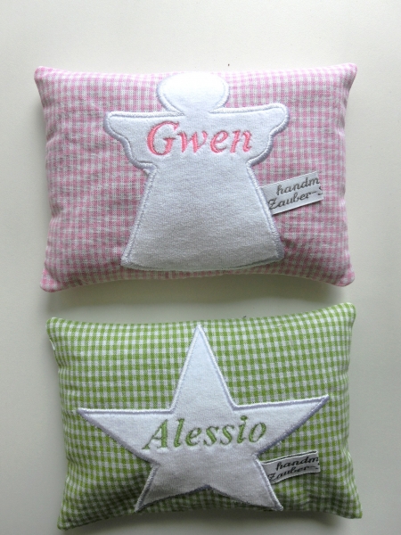 ♥ Engel Schutzengel Nicky Wunschname Körnerkissen Wärmekissen Dinkel Lavendel