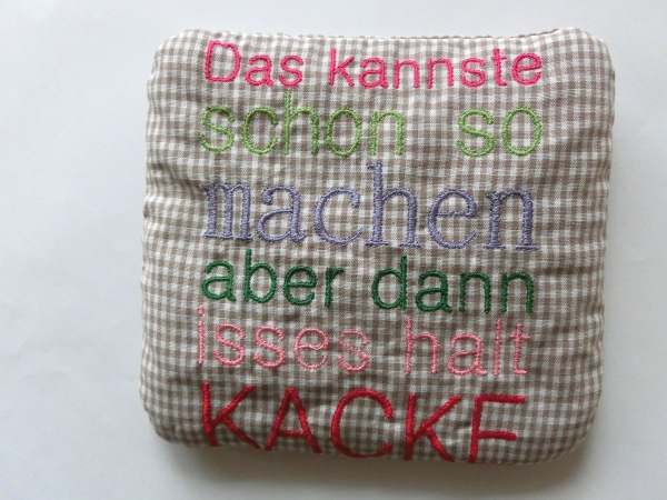 ♥ Das kannste so machen Körnerkissen Wärmekissen Dinkel Wunschfarbe