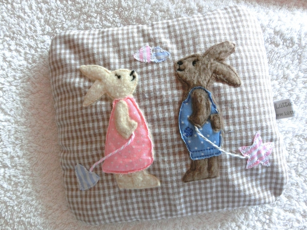 ♥ Hasenliebe Hase Körnerkissen Wärmekissen Dinkel Lavendel Geschenk, Geburtstag, Einschulung, KITA, Taufe von Lüttentüddel