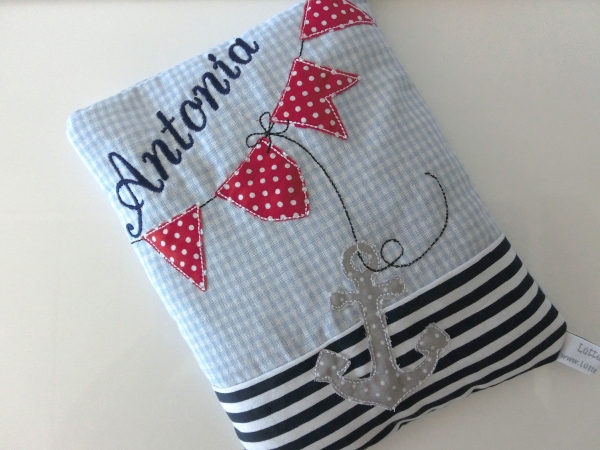 ♥ AHOI Anker Körnerkissen Wärmekissen Dinkel Wunschfarbe