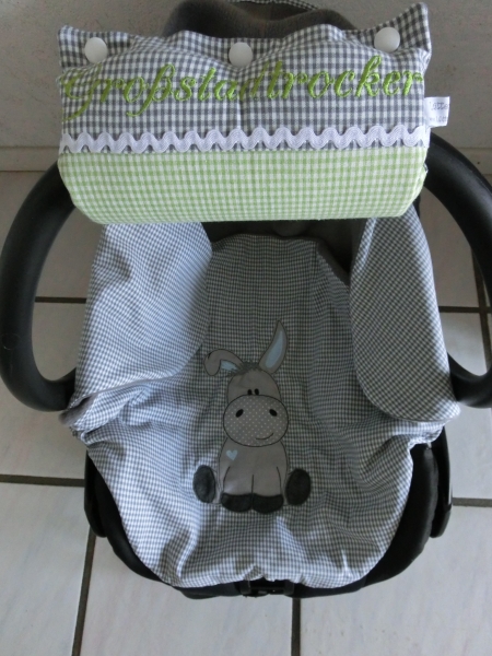 ♥ Armpolster für Babyschale ★ Lüttentüddel © ♥ Wunschname