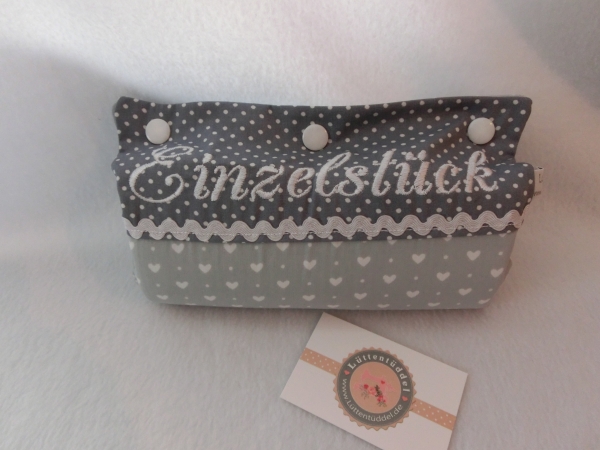 ♥ Armpolster für Babyschale ★ Lüttentüddel © ♥ Wunschname Herzchen