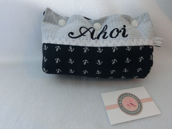 ♥ Armpolster für Babyschale ★ Lüttentüddel © ♥ Wunschname AHOI