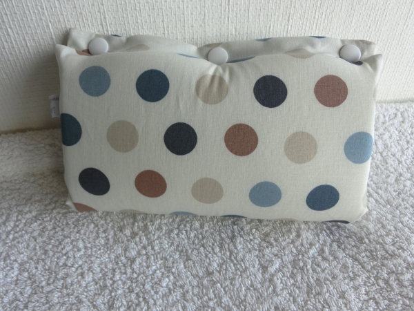 ♥ Armpolster für Babyschale ★ Lüttentüddel © ♥ Wunschname Dots wasserabweisend