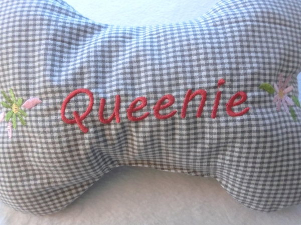 ♥ Schmuse Knochen Hunde Kissen Wunschname ®