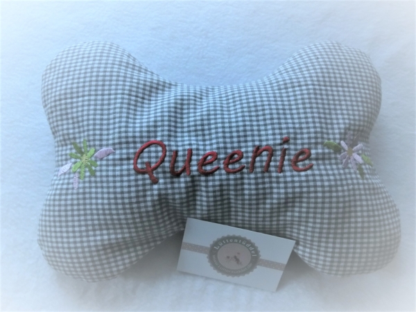 ♥ Schmuse Knochen Hunde Kissen Wunschname ®