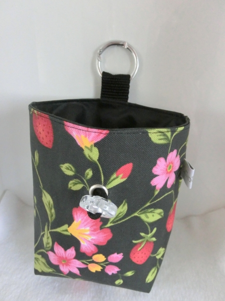 ♥ BLÜTEN HUND LECKERLIBEUTEL KOTBEUTEL GÜRTELTASCHE VON LÜTTENTÜDDEL