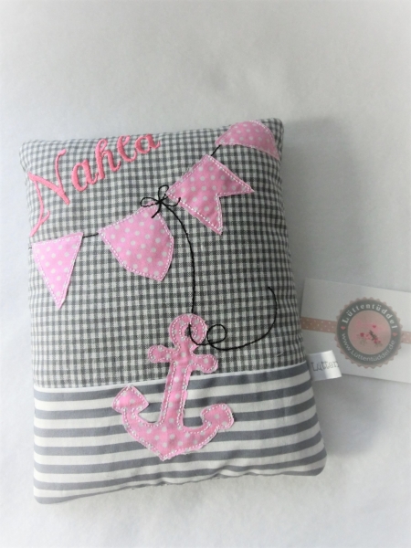 ♥ AHOI Anker Körnerkissen Wärmekissen Dinkel Wunschfarbe