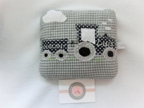 ♥ Traktor Trecker Körnerkissen Wärmekissen Dinkel Wunschfarbe Lüttentüddel