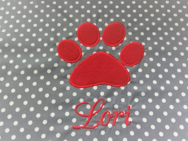 Pfote Sonnensegel Sonnenschutz Blendschutz Hundefahrradkorb Punkte von Lüttentüddel®