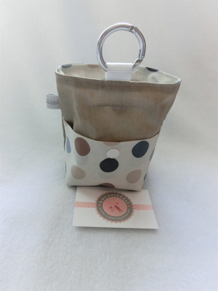 ♥ HUND DOTS LECKERLIBEUTEL KOTBEUTEL GÜRTELTASCHE GASSIBEUTEL VON LÜTTENTÜDDEL