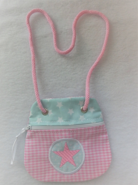 ★ Brustbeutel Stern Name ★ Kita Schule Viele Farben und Muster von Lüttentüddel