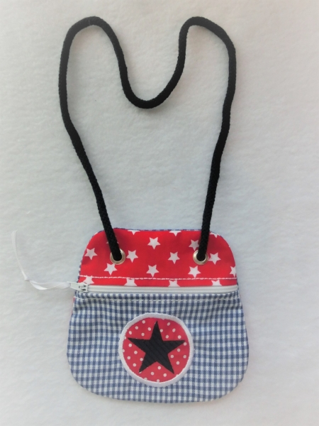 ★ Brustbeutel Stern Name ★ Kita Schule Viele Farben und Muster von Lüttentüddel