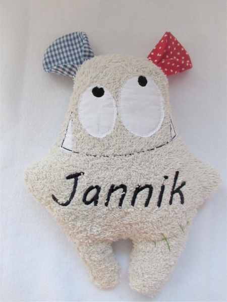 ♥  zauberhaftes liebes Monster Körnerkissen Wärmekissen Lavendel Name Taufe Geburt Einschulung Kindergarten von Lüttentüddel