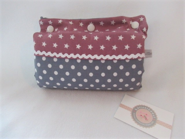 ♥ Beere Sterne Punkte Armpolster Armschoner für Babyschale ★ Lüttentüddel © ♥ Wunschname