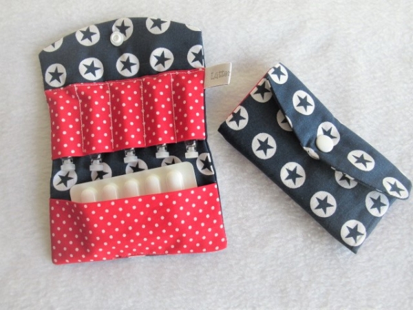 ♥ Sterne Globuli Täschchen, Notfall Täschchen Tampon Pillentäschchen ♥  Lüttentüddel®