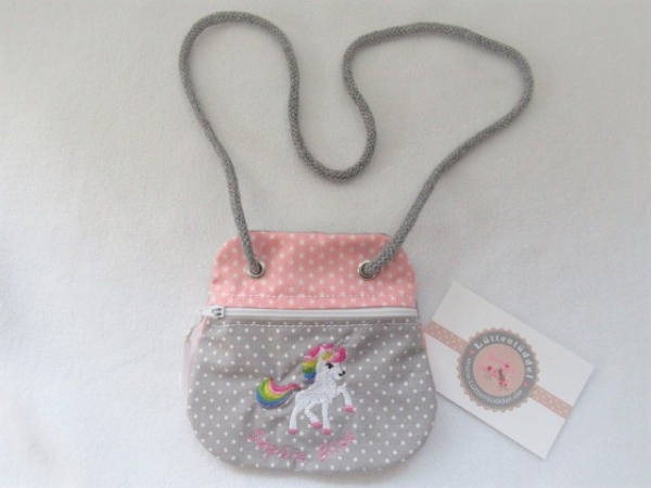 ★ Brustbeutel Einhorn Name ★ Kita Schule Schwimmbad von Lüttentüddel