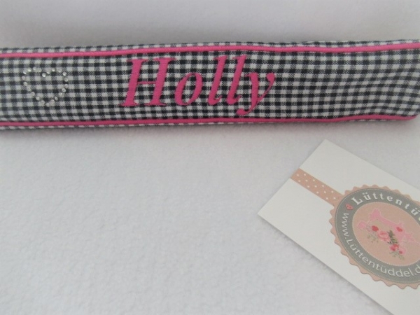 ♥ Nasenband Nasenschoner Wunschname Nasenriemen Brandzeichen Strass
