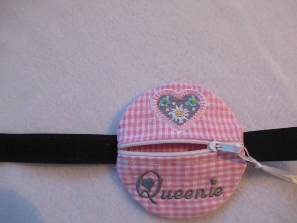 ♥ Wunschname Herz POOP BAG HUND KOTBEUTEL BESTICKT Automatikleine Flexi