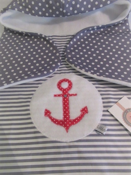 ♥ Anker Punkte Grau Globuli Täschchen, Notfall Täschchen Tampon Pillentäschchen ♥ © Lüttentüddel