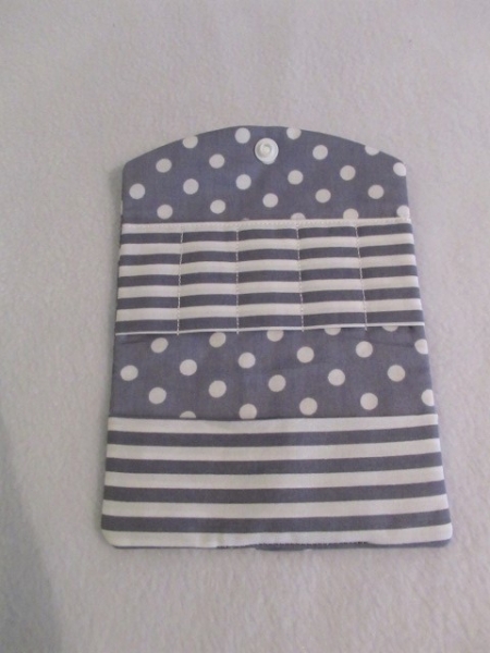 ♥ Anker Punkte Grau Globuli Täschchen, Notfall Täschchen Tampon Pillentäschchen ♥ © Lüttentüddel