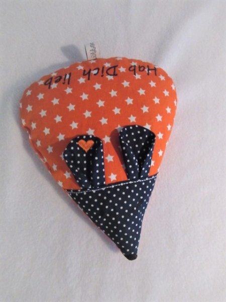 ♥ zauberhafte Sterne Punkte Maus Körnerkissen Wärmekissen Dinkel Wunschfarbe Name von Lüttentüddel