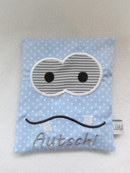 ♥ Monster Autschi Beulentröster Punkte inkl. Kühlpack Wärmekissen Kühlkissen Zahnfee Wunschname Geburt Taufe Einschulung ★ von Lüttentüddel®