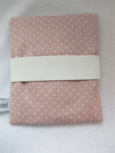 ♥ Sterne Punkte altros/taupe Beulentröster inkl. Kühlpad Wunschname Geburt Taufe Einschulung  ★ von Lüttentüddel®