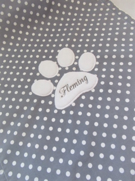 Pfote Sonnensegel Sonnenschutz Blendschutz Hundefahrradkorb Punkte von Lüttentüddel®