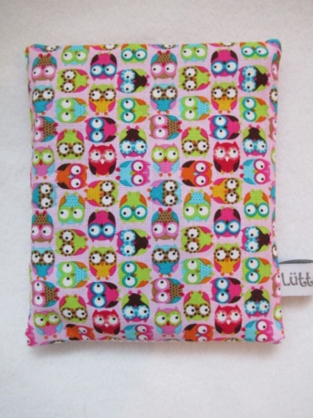 ♥ bunte Eulen Beulentröster inkl. Kühlpad Wunschname Geburt Taufe Einschulung Zahnfee Kindergarten KITA ★ von Lüttentüddel®