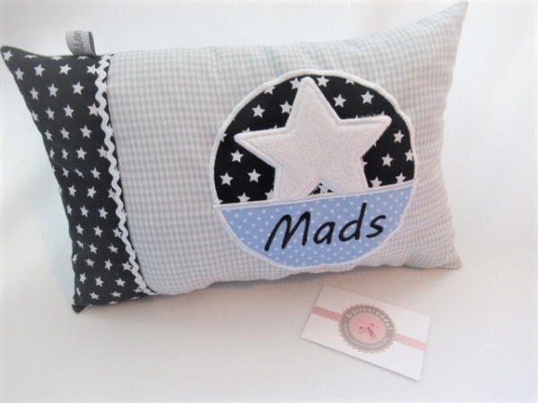 ★ 35x23 cm Kissen Geburt Stern Name ★ von Lüttentüddel