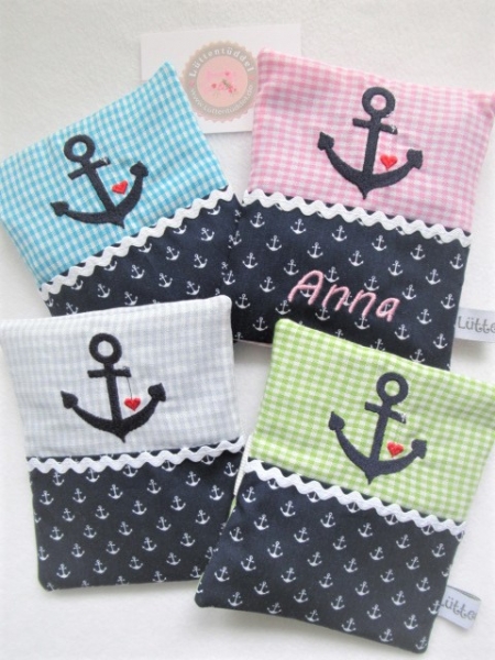 ♥ Anker Beulentröster inkl. Kühlpad Wunschname Geburt Taufe Einschulung  ★ von Lüttentüddel®