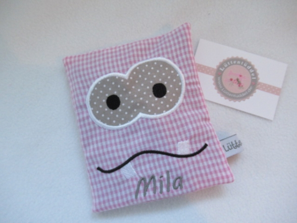 ♥ Monster Autschi Beulentröster Punkte inkl. Kühlpack Wärmekissen Kühlkissen Zahnfee Wunschname Geburt Taufe Einschulung ★ von Lüttentüddel®