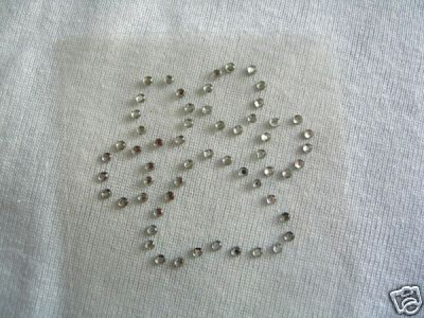 Yorkie Pfötchen Pfote Strass Hotfix Hotglue Bügelmotiv Bügelbild