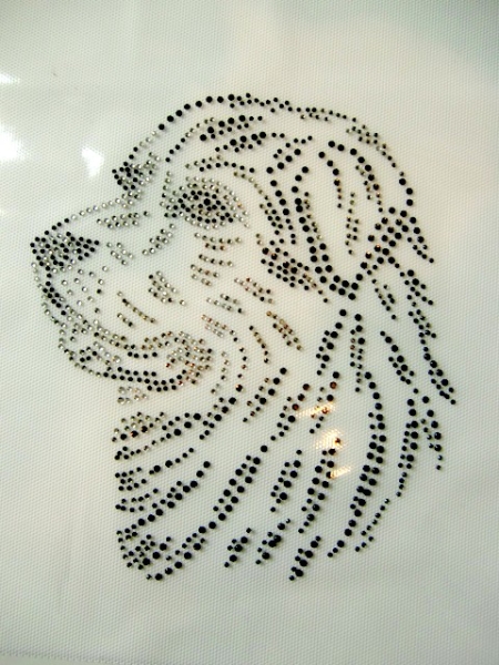 Do Khyi Hund Strass Hotfix Hotglue Bügelbild Bügelmotiv