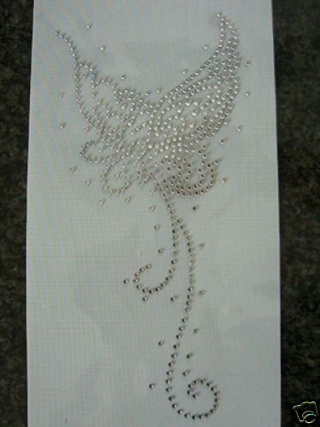 Zauber Butterfly Schmetterling Strass Hotfix Hotglue Bügelbild Bügelmotiv