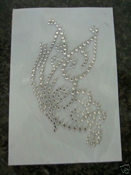 süßer Schmetterling Strass Shirt Hotfix Hotglue Bügelbild Bügelmotiv