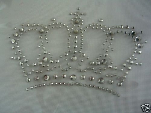 Krone klein Hotfix Bügelbild Bügelmotiv Schabracke