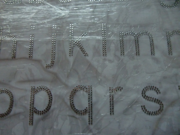 Wunschbuchstabe Kleinschrift Buchstabe Strass Hotfix Bügelbild A-Z
